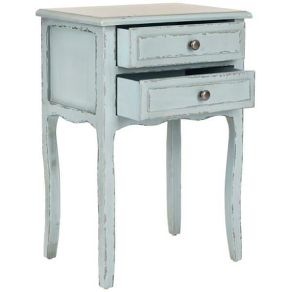 Lori End Table- Slate Green - 26.8 x 13 x 18.1 in., Safavieh, Mfr#: AMH6576F